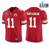 Men & Women & Youth Kansas City Chiefs #11 Marquez Valdes-Scantling Red Super Bowl LVII Patch Vapor Untouchable Limited Stitched Jersey,baseball caps,new era cap wholesale,wholesale hats